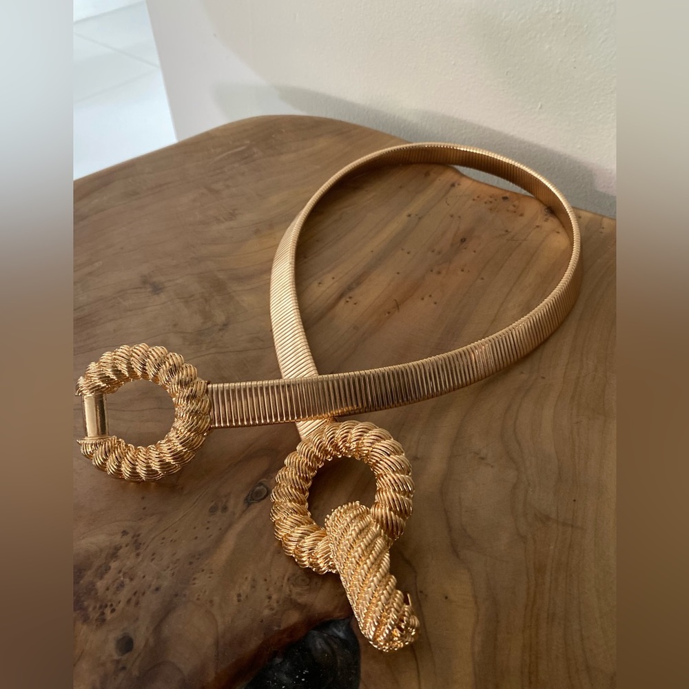 Gold Waist Stretchy Belt